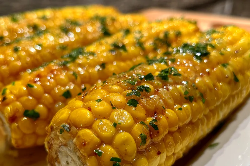 Fresh ingredients for Corn on the Cob with Butter