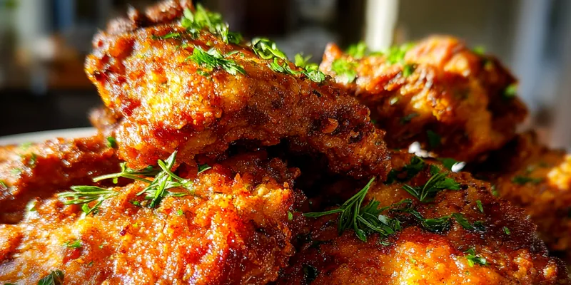 Crispy Fried Chicken on plate