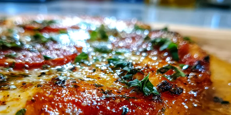 Margherita Pizza on plate