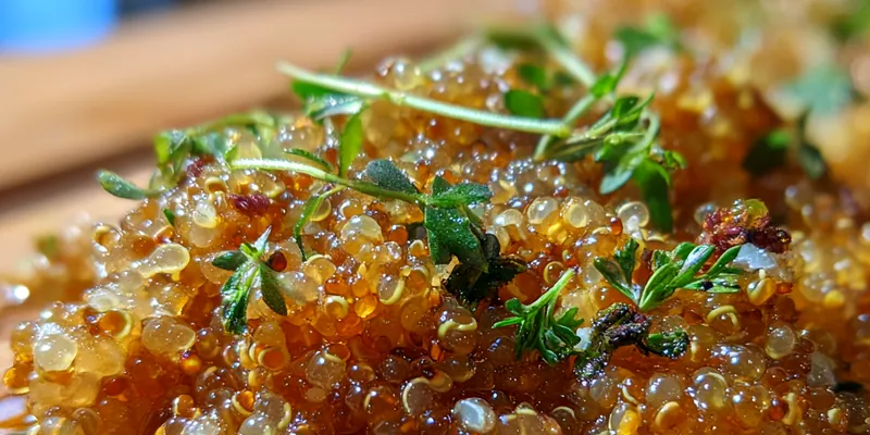 Delicious Quinoa Salad on plate